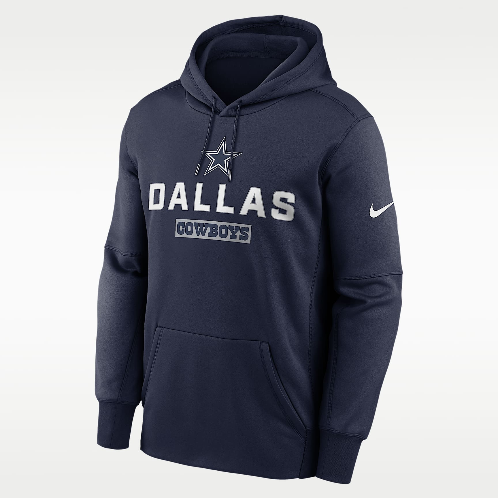 Dallas Cowboys Toss Sweep Men's Nike Therma NFL Pullover Hoodie